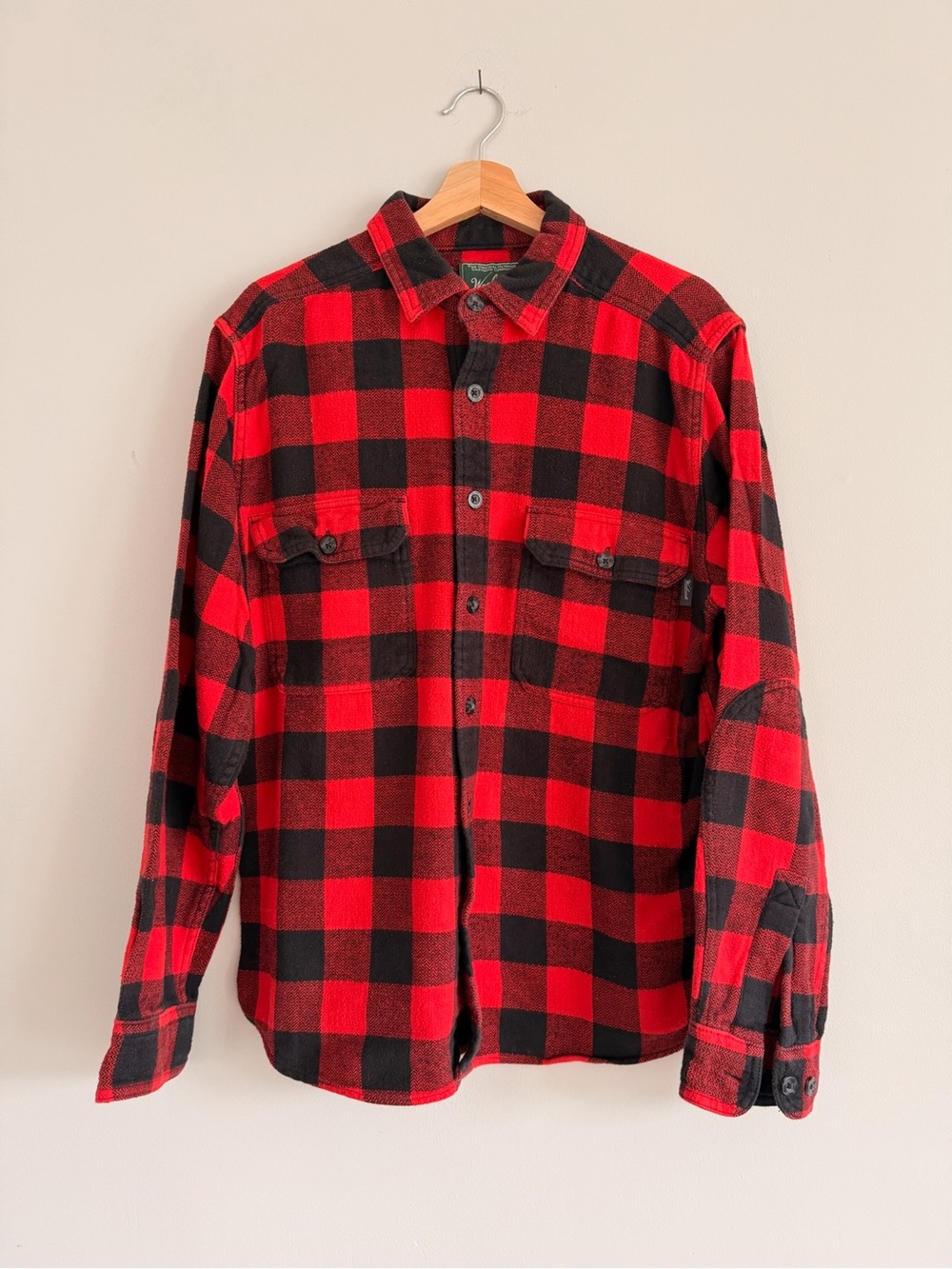 Woolrich Red and Black Buffalo Plaid Button-Down Shirt